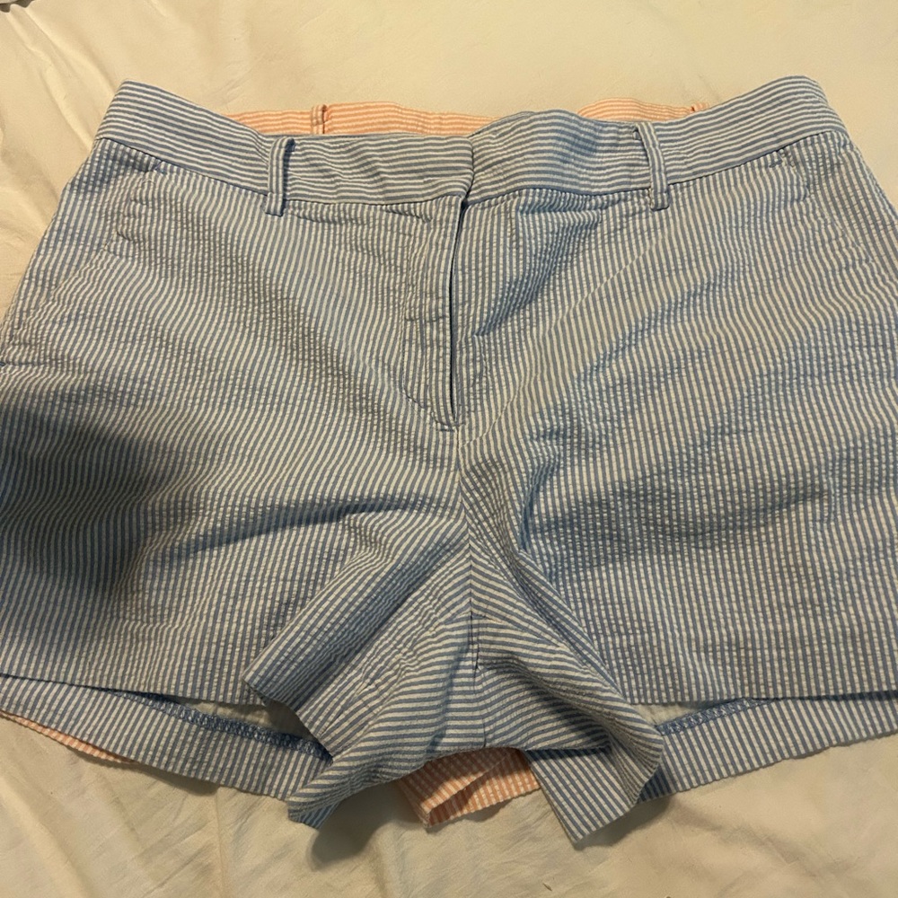 Blue and White loft shorts